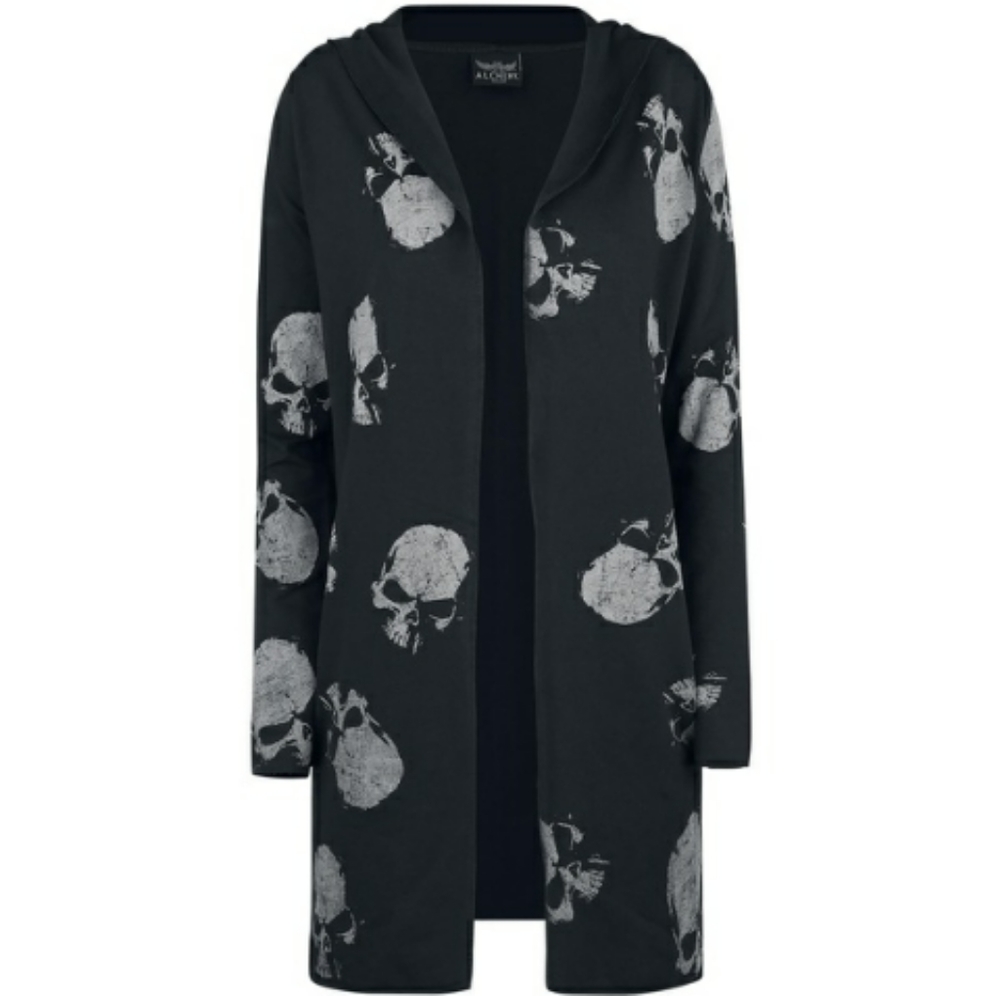 Skull hooded cardigan - Picture 4 of 4